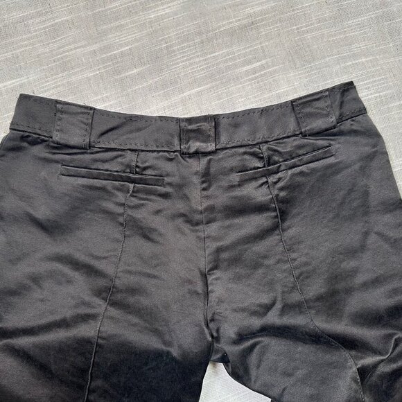 Tory Burch Black Satin Pants w/ Front Crease Size Womens 4 - Office / Basic - Picture 5 of 6